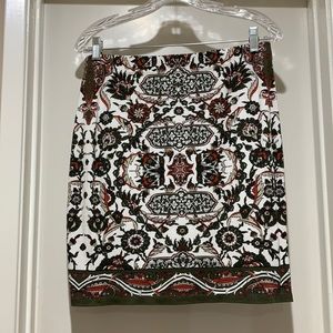 Max Studio Paisley Knit Skirt